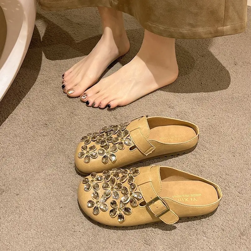 Sepatu Clog Wanita Motif Bunga - Women'S Shoes Clogs ulasan dan harga