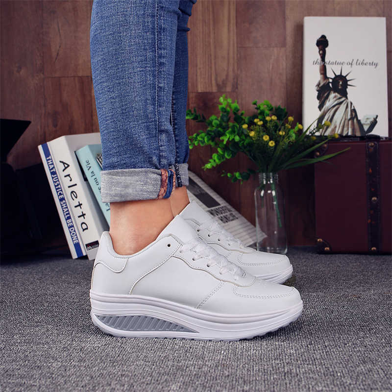 Sepatu Kets Platform Tinggi Ox - Oxford Lace Up Women ulasan dan harga