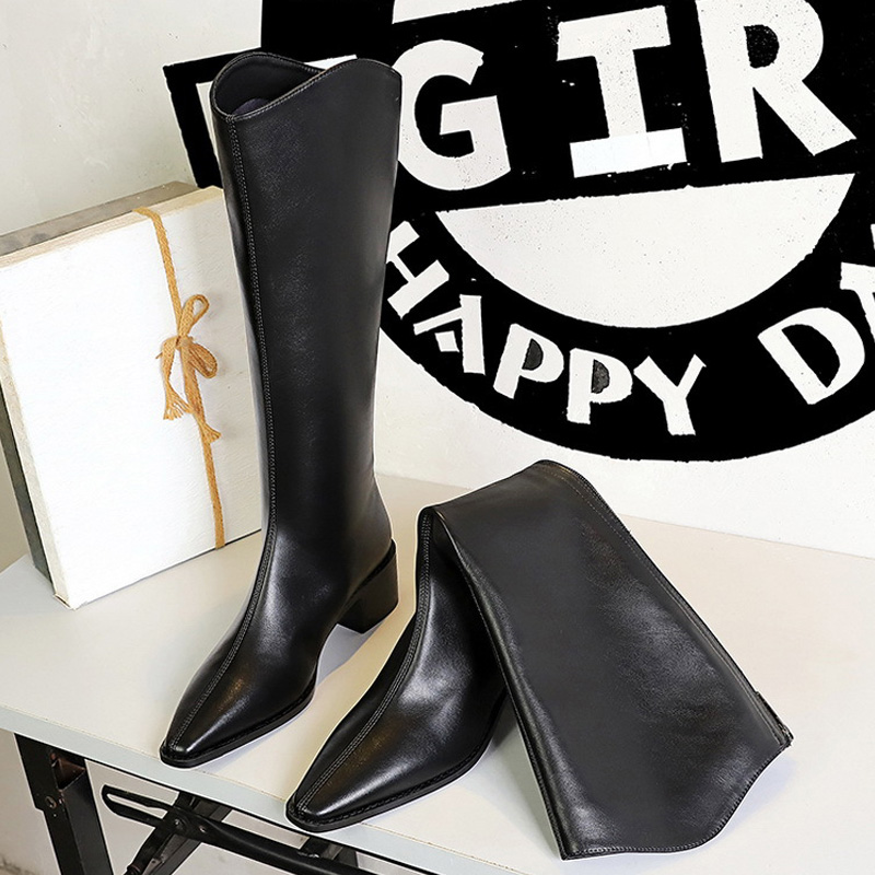 BIGTREE 2027 Sepatu Bot Seting - Knee High Boots Women ulasan dan harga